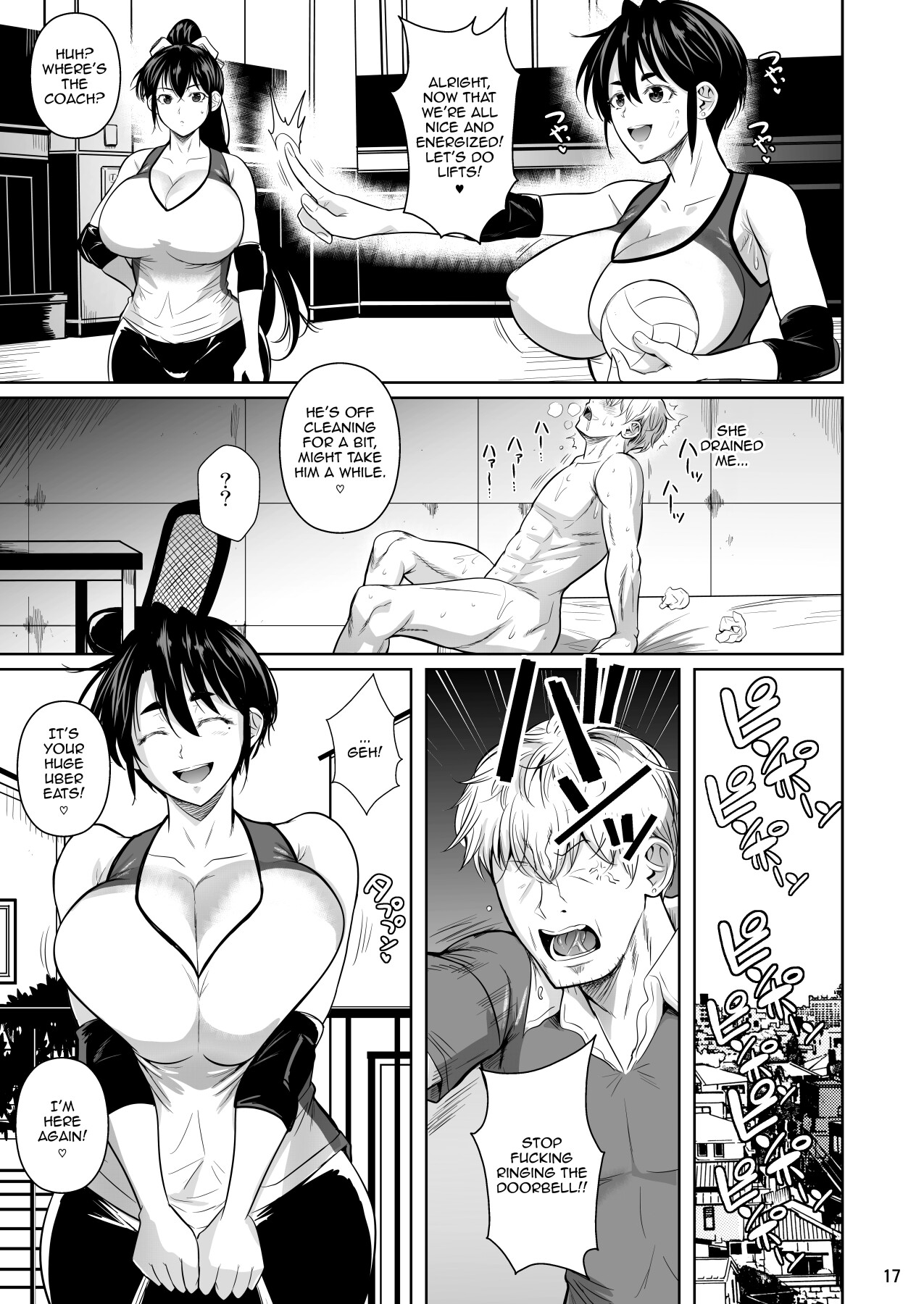 Hentai Manga Comic-Covered In Sweat 0 - The Huge 183cm-Tall Gluttonous Girl-Read-18